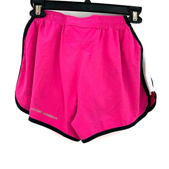 Under Armour Size Small Running‎ Shorts Pink White Black Gym Training Gear - Picture 2 of 5